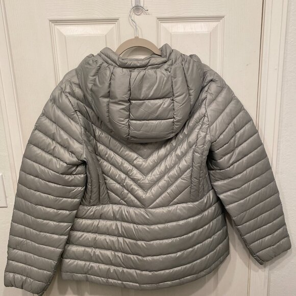 32 Degrees Puffer Light Gray Women's Jacket Size Large - Picture 3 of 3